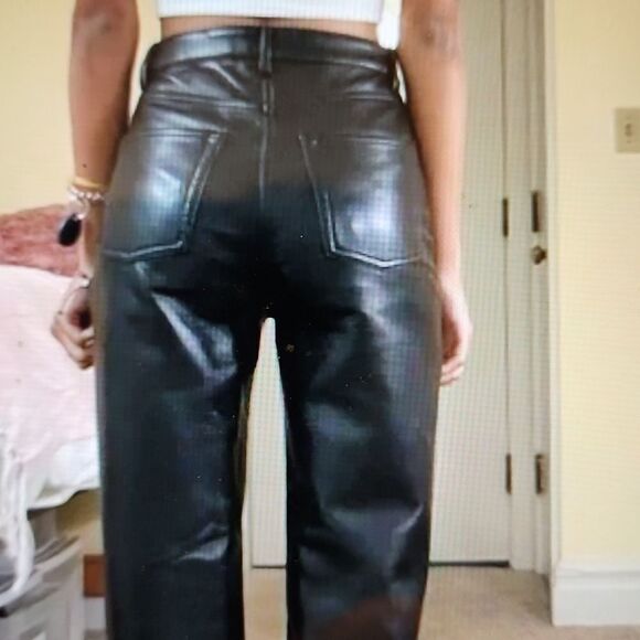 Aritzia Wilfred vegan leather pants size 4 - Picture 2 of 11